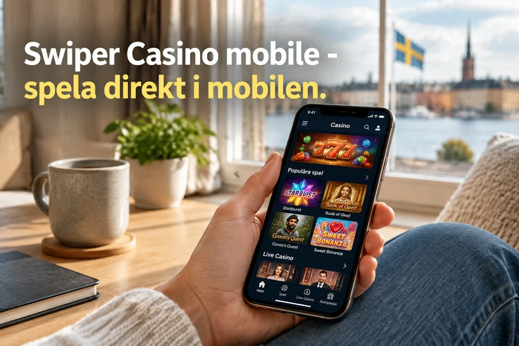 Swiper Casino mobile - spela direkt i mobilen